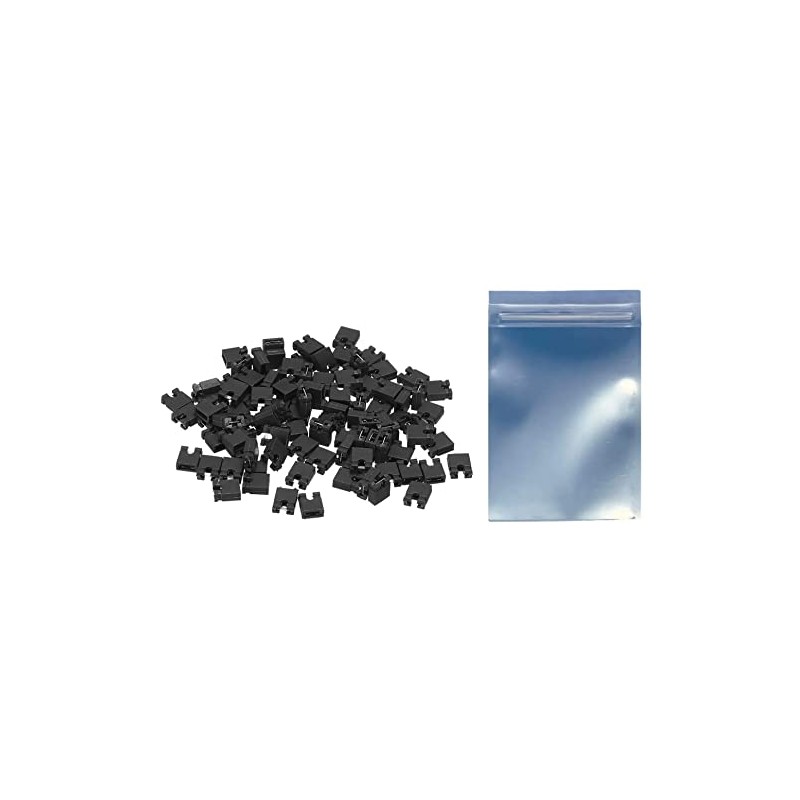 100pcs California JOS 2.54mm Black Jumper Caps Standard Circuit Board