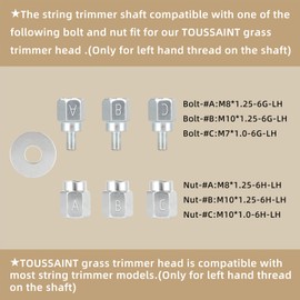Toussaint Bump Head Compatible with Most Gas Trimmers and Cordless String Trimmers That Turn Counter Clockwise，Compatible with Echo Speed Feed 400,Ego,Ryobi,Husqvarna