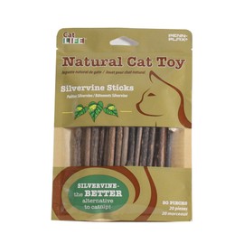 Penn-Plax Cat-Life Silvervine Sticks for Cats – Natural Chew Toy – The Better Alternative to Catnip – 20 Pieces per Pack