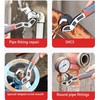 Self Adjusting Pipe Wrench,6" 8" 10" 12" Pipe Vise Micro