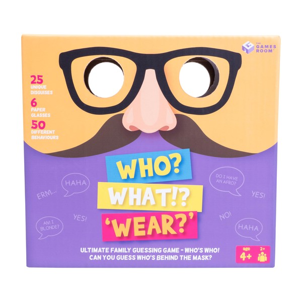Fizz Creations Who? What!? Wear? Family Fun Guessing Card Game