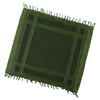 Scarf Head Wrap Breathable Kerchief Comfortable Shawl Green with Tassels