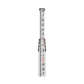 AdirPro 9 FT Dual Sided Aluminum Grade Rod - 10ths, 5 Section Telescopic Rod with Carrying Case