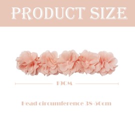 Pack of 5 Baby Girls Flower Headbands Baby Headbands Flower Headband Baby Hair Accessories Baby Headband Satin Ribbon Girls for Party Wedding Christening Family Photo Gifts and Parties