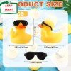 Fingertip WD 50 Pcs Rubber Ducks with Sunglasses,Squ