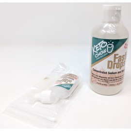 Keto Chow | Fasting Drops | Designed to Provide The Sodium and Magnesium The Body Needs | Perfect for The Keto Diet and Intermittent Fasting | On The Go Container | (250ml/8.3 fl oz. Refill)