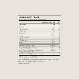 The Nue Co. Debloat Gut Barrier+ - Prebiotic Dietary Supplement with Turmeric & Ginger - Vegan & Non GMO Debloating Powder - Supports Digestion, Reduces Bloating & Promotes Healthy Gut Function | 200g