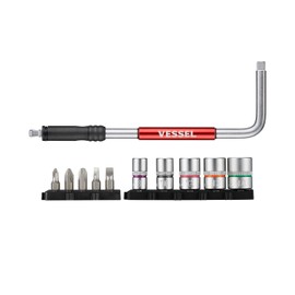 Vessel SLH2-1 2-Way Speed L-Shaped Handle Bit/Socket Set