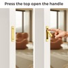 JOY DECOR Pocket Door Pull Handle, Edge Pull, Satin Brass