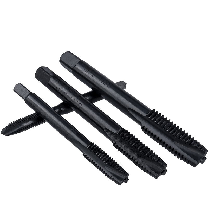 Bestgle Threading Tap Set of 7, HSS Tap Drill Set,