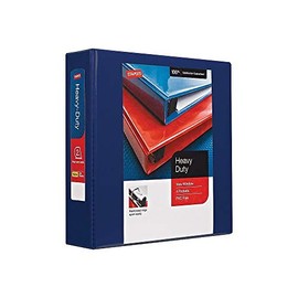 Staples 82673 Heavy Duty 2-Inch 3-Ring View Binder Blue (24686)