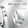 300PCS Cable Ties Kit, 11.8 Inch Heavy Duty Silver Metal