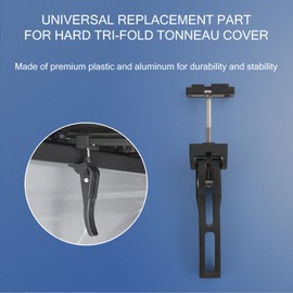 DICMIC Truck Tonneau Cover Replacement and Accessories Part Kit for Hard Tri-fold & Quad-fold Truck Bed Cover Include Nut, T-Bolt and Tonneau Cover Clamp, 2X Rear Clamp