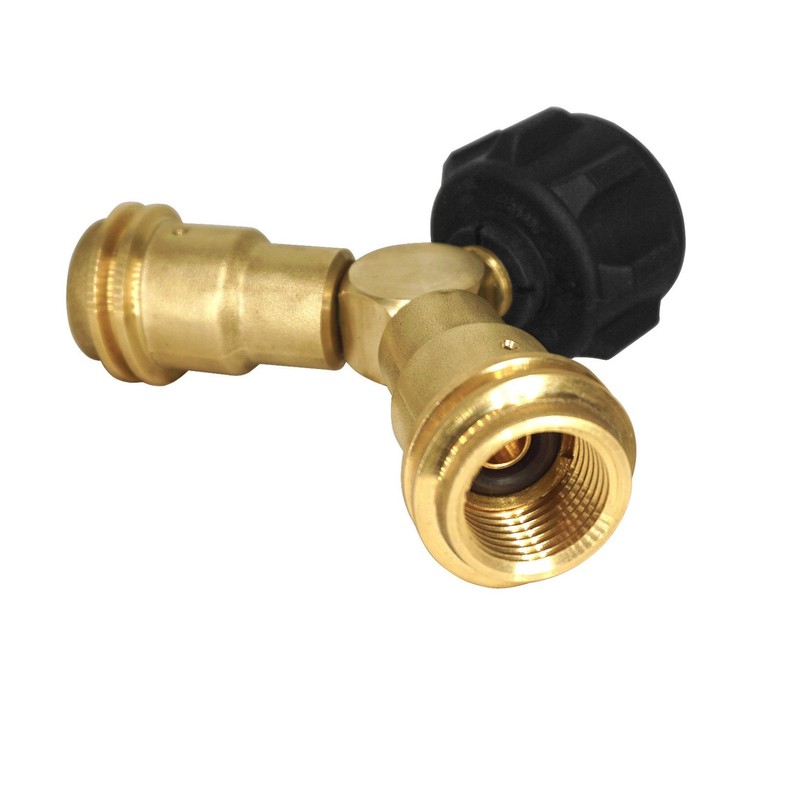 DOZYANT Propane Splitter, 2 Way LP Gas Adapter Tee Connector