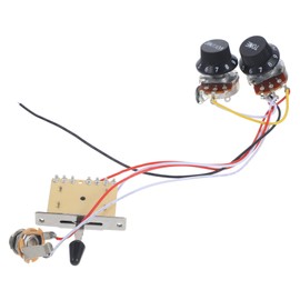 SUPVOX 3sets Guitar Wiring Harness Potentiometers Bk Easy Install Replacement Wiring for Electric Guitars Complete Diy Potentiometer Harness Kit Knobs