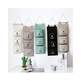 fabric wall hangings Pocket Gray DC002565 5ea