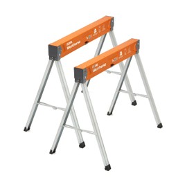 BORA BORA Workhorse Saw Horses 2 Pack Folding Heavy Duty Sawhorse Pair Heavy Duty Saw horse for Contractors Portable Workbench PM-3330T