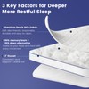 DOWNSTORIA Shredded Memory Foam Pillows Queen Size Set of 2,