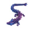 ToySupplyFun 5.5inch 3D Printed Crystal Dragon (BluePurple)