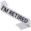 ZHBDPaty Officially Retired Elegance Sash - Retirement Sash for Both