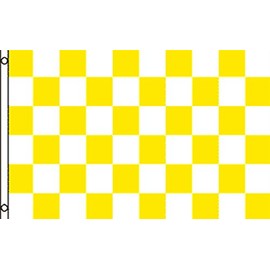 NEOPlex 3' x 5' Flag -"Checkered Yellow/White"