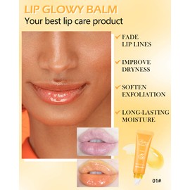 Hydrating & Nourishing Lip Mask, Moisturising Natural Lip Balm Lip Sleeping Mask, Lip Care Lip Treatment Repairs Lip Wrinkles, Skincare Products for Women's Day 01