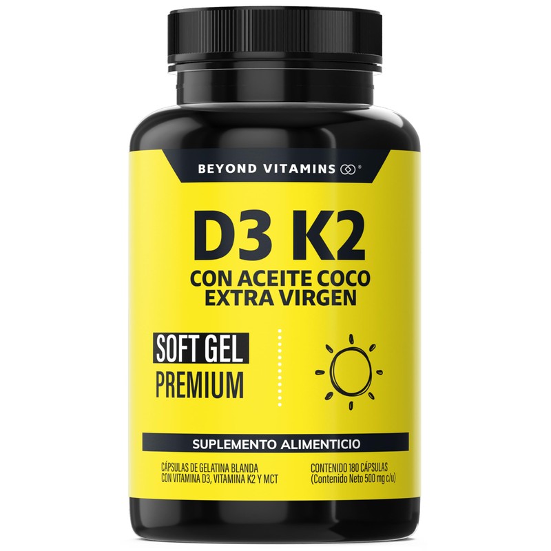 Beyond Vitamins | Vitamina D3 + Vitamina K2 con Aceite