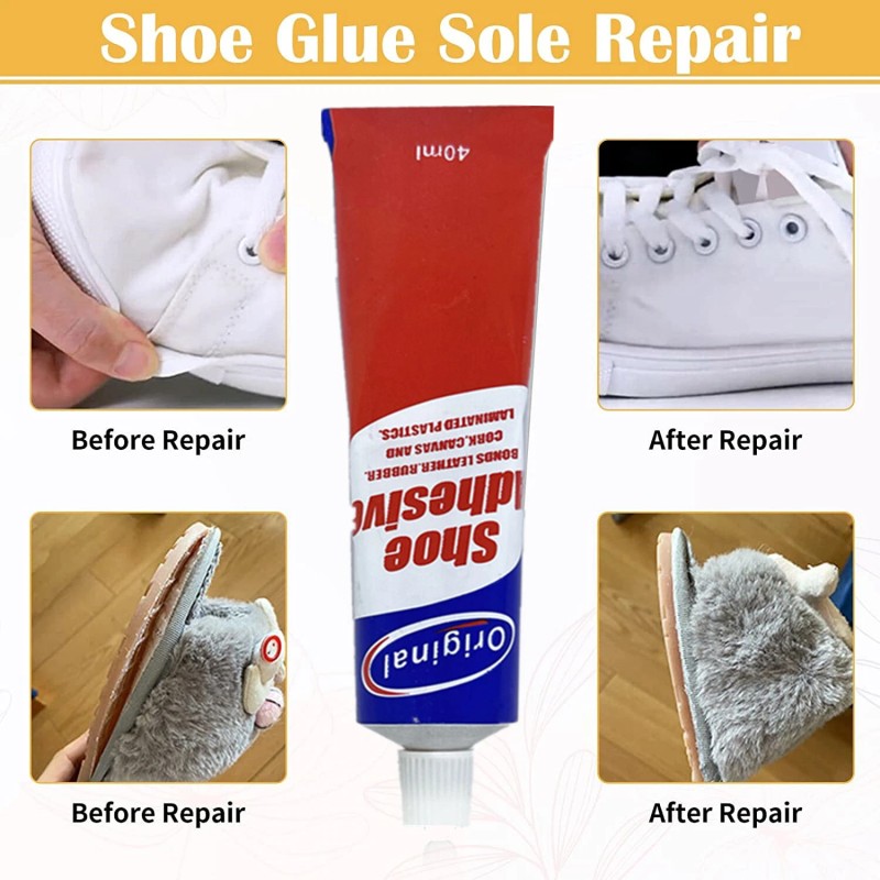 Neko 2x 40 ml Shoe Adhesive Glue for Leather Vinyl