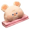 Stuffed Animals Travel Blanket Pillow Set Soft Plush Hugging Pillow