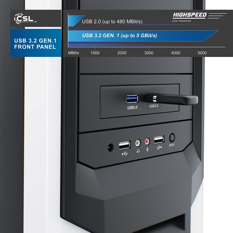 CSL USB 3.0 Super Speed Front Panel for 3.5 inch