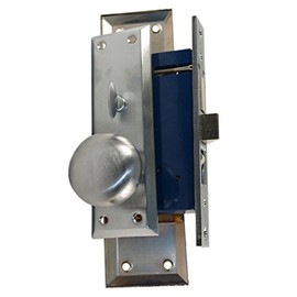 Em-D-Kay (Like Marks 91A/26D) 510026AR Satin Chrome 26D Right Hand Heavy Duty Mortise Entry Lockset Surface Mounted Screw-on Knobs Lock Set