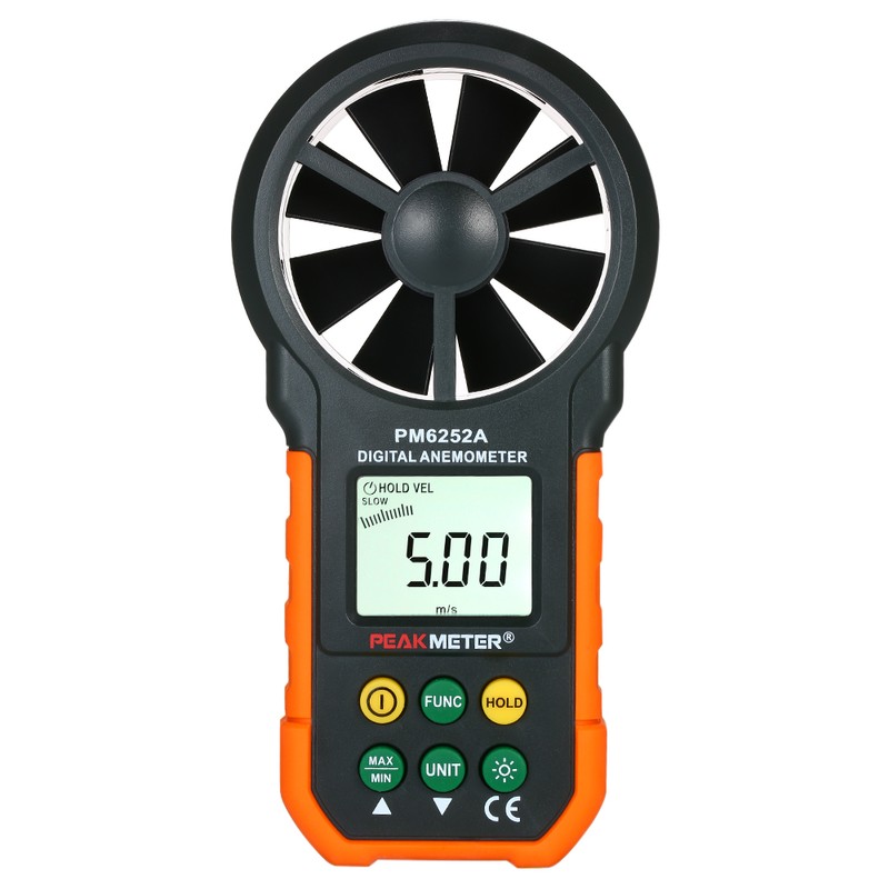 PEAKMETER Handheld Anemometer Portable Wind Speed Meter CFM Meter Wind