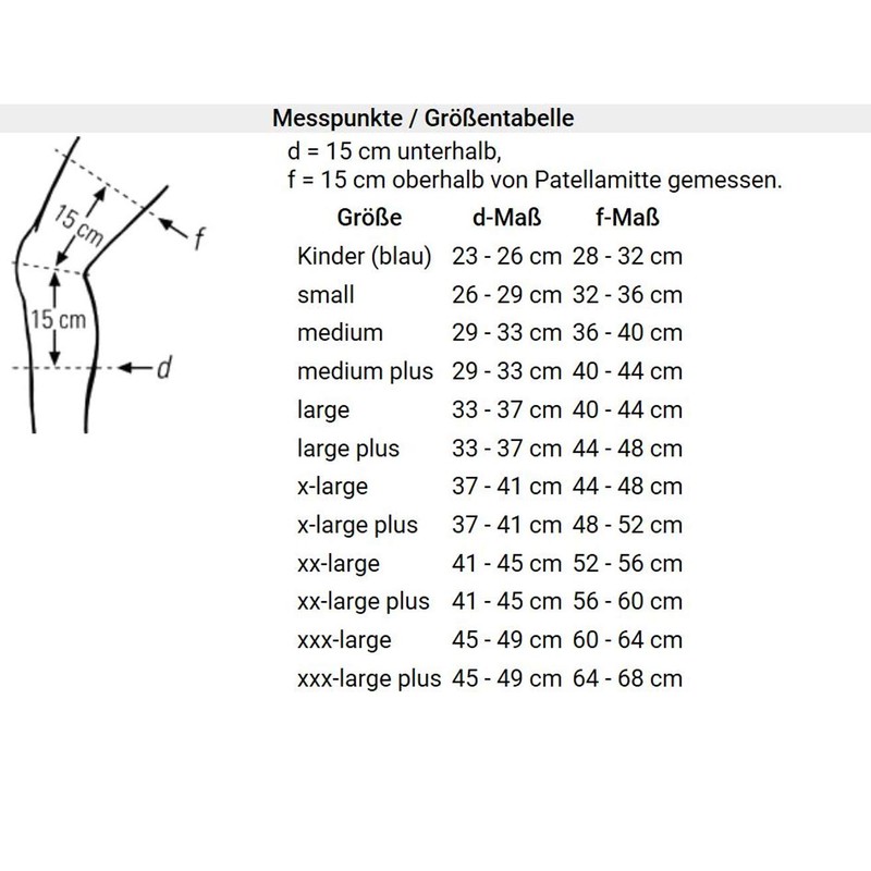 Bort StabiloGen Eco Kniebandage, x-large plus, silber