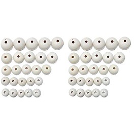 GOELX Silk Thread Jhumka Base - 25 Pair in 5 Sizes (5 in Each Size)