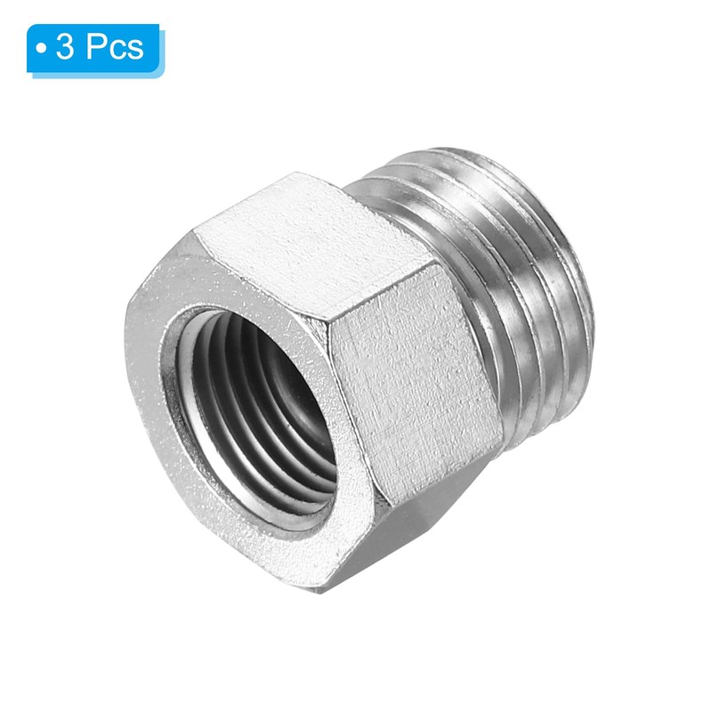PATIKIL 1/8 to 1/4 Air Brush Hose Adapter 3 PCS