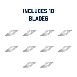 Personna LVT Flooring Replacement Blades - 10-Pack - High Carbon Steel for Maximum Sharpness and Durability - 61-0801