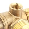3 Port Air Compressor Brass Male Threaded Check Valve, MNPT