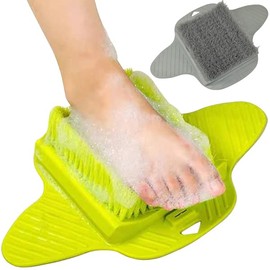 SPM-FWBRS-GY Foot Brush, Foot Brush, Foot Washing Mat, Wash, Heel Care, Foot Care, Odor Deodorizing, Odor Protection, Wash, Foot Odor, Odor Prevention, Exfoliating, Heel, Soles, Foot Washing Brush, Gray