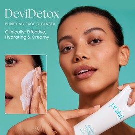 Prakti DeviDetox Purifying Face Cleanser, Gently Cleanses & Nourishes Skin, Hydrating & Non-Stripping, with Ashwagandha, 4 fl oz