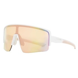 Easton Women's Semi-Rimless Shield Sunglasses, White, 135 mm