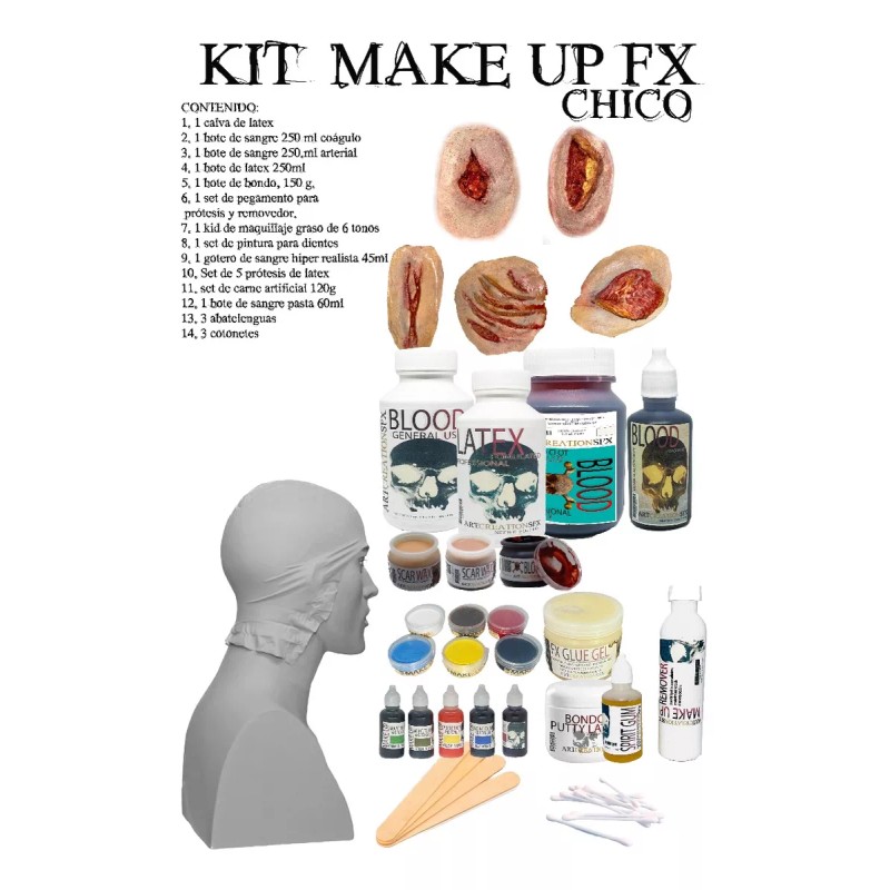 ART CREATIONSFX Kit Chico Maquillaje Efectos Especiales Artcreationsfx