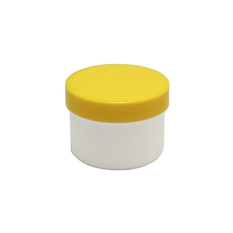 60 ointment containers, cream containers, ointment pot, flat, 35 ml