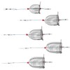Mipcase 5pcs Small Stainless Steel Fishing Bait Trap Cage Durable