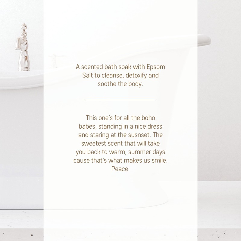 Salts & Co Boho Beach Babe Scented Epsom Bath Salts