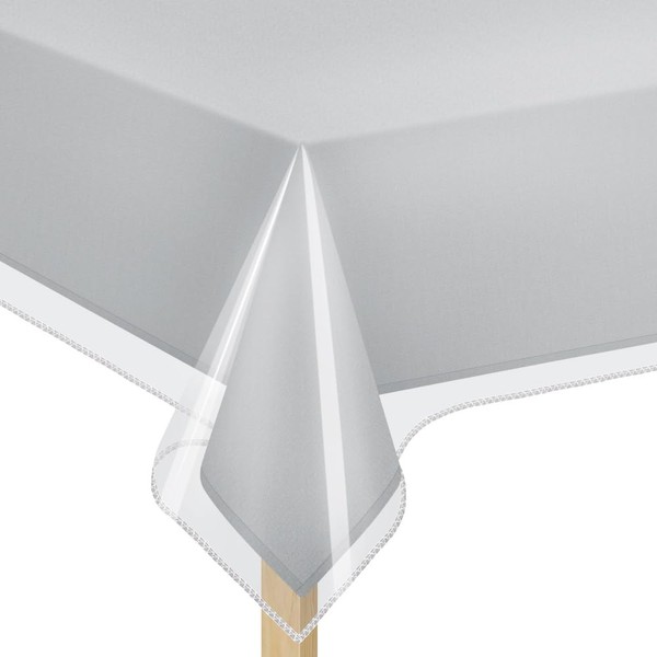 Elaine Karen Elaine Karen Clear Plastic Table Cover Protector 100%