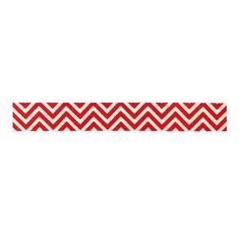 Wrapables Colorful Patterns Washi Masking Tape, Red Super Chevron