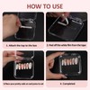 VZYUVY 16Pcs Press on Nail Packaging with 60 Pcs Adhesive