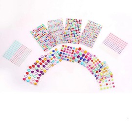 14 Sheet Gem Stickers Rhinestone Stickers for for Makeup Crafts DIY Eye Nail