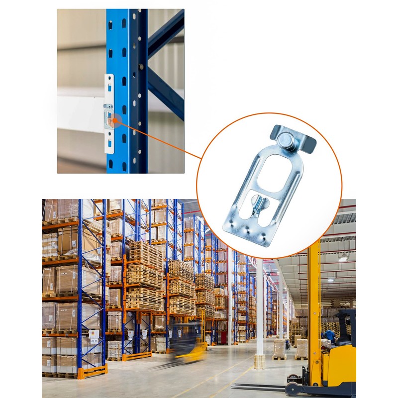 QWORK Teardrop Pallet Rack Safety Clip, 100 Pcs Universal Pallet