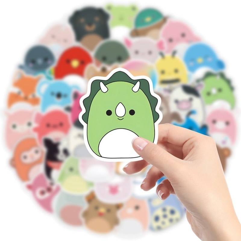 HNTR Animal Stickers | 50 Adorable and Cute Decals